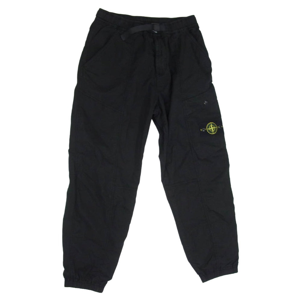 STONE ISLAND ストーンアイランド K1S153100016S0010 GARMENT DYED ガーメントダイ ミリタリー カーゴ パンツ ブラック系 28【中古】