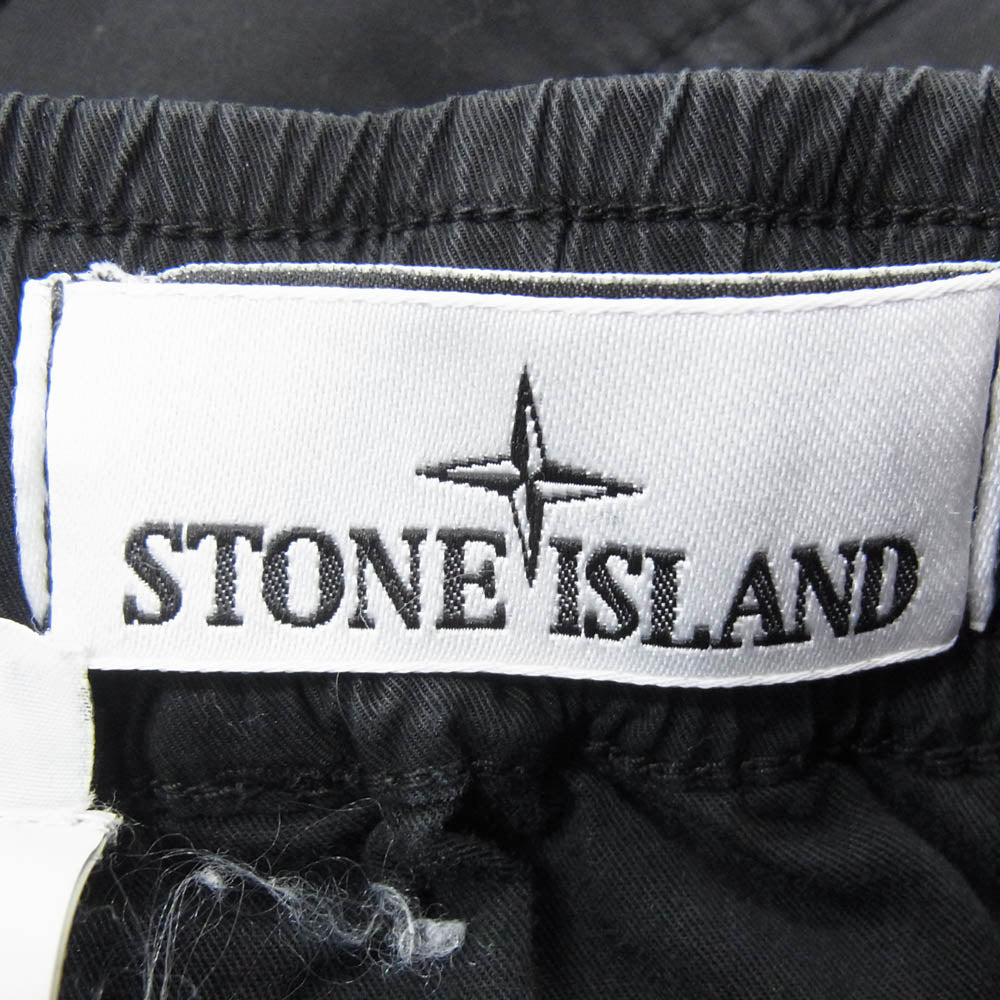 STONE ISLAND ストーンアイランド K1S153100016S0010 GARMENT DYED ガーメントダイ ミリタリー カーゴ パンツ ブラック系 28【中古】
