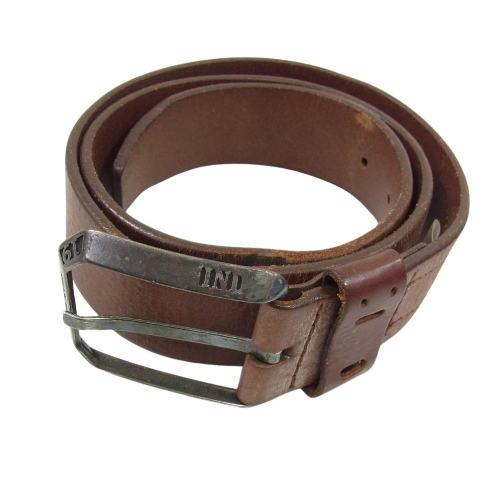 DIESEL ディーゼル レザー ベルト ブラウン系 34【中古】