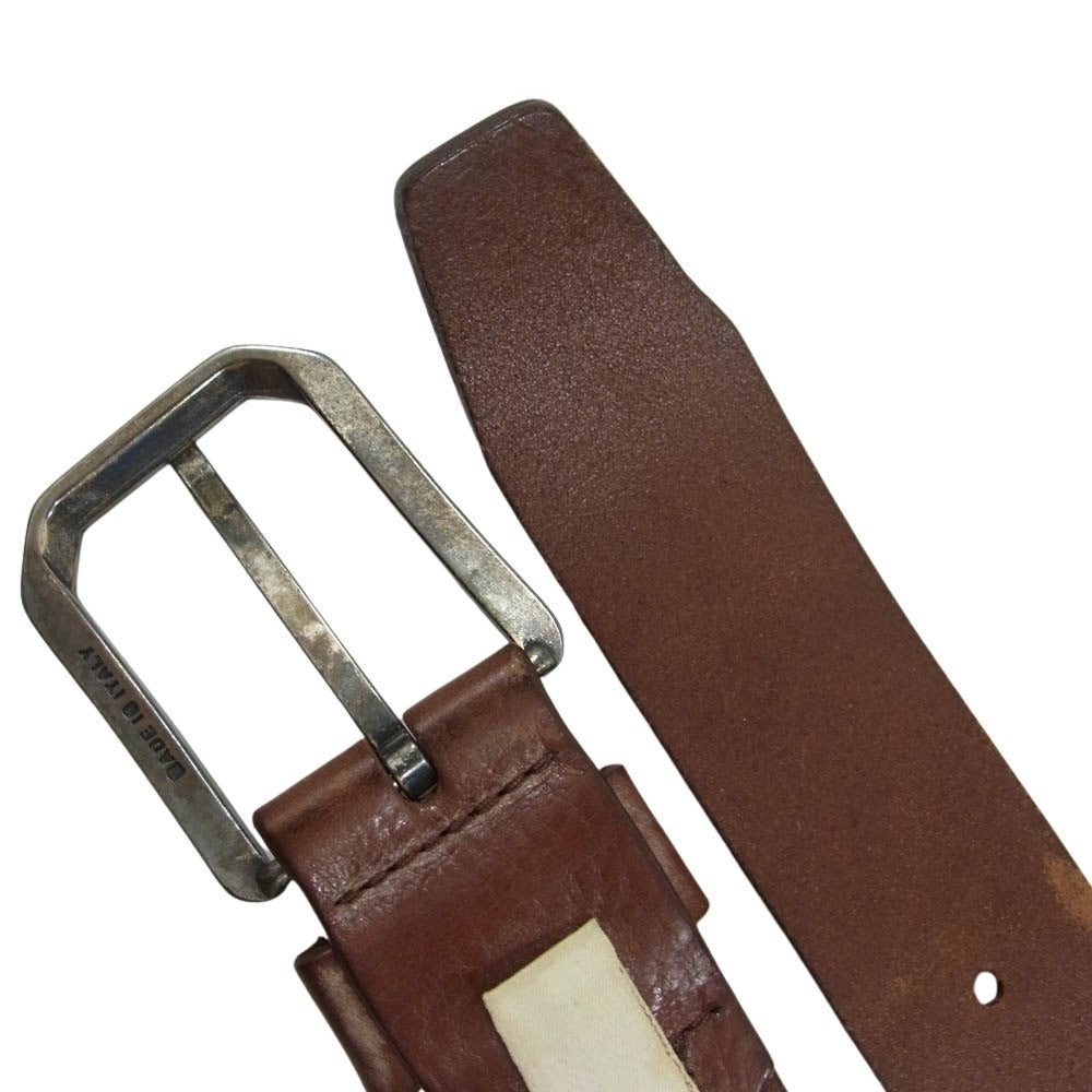 DIESEL ディーゼル レザー ベルト ブラウン系 34【中古】