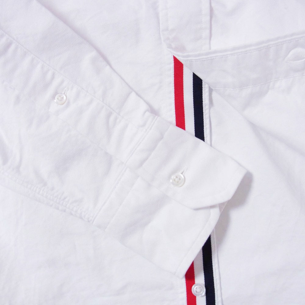 THOM BROWNE トムブラウン 20SS MWL 010E-00139100 USA製 CLASSIC OXFORD SHIRT クラシック オックスフォード ボタンダウン 長袖 シャツ ホワイト系【中古】