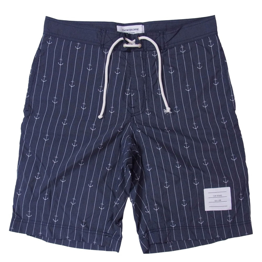 THOM BROWNE トムブラウン MTU173AW8071 イタリア製 スイム ショーツ ハーフパンツ ネイビー系 1【中古】