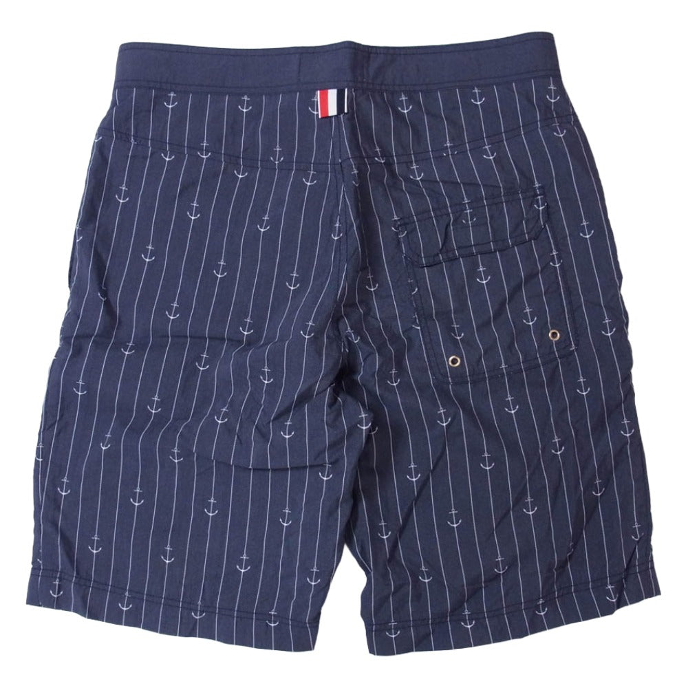 THOM BROWNE トムブラウン MTU173AW8071 イタリア製 スイム ショーツ ハーフパンツ ネイビー系 1【中古】