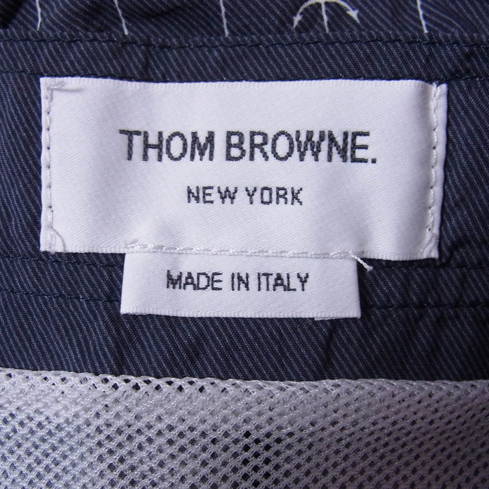 THOM BROWNE トムブラウン MTU173AW8071 イタリア製 スイム ショーツ ハーフパンツ ネイビー系 1【中古】
