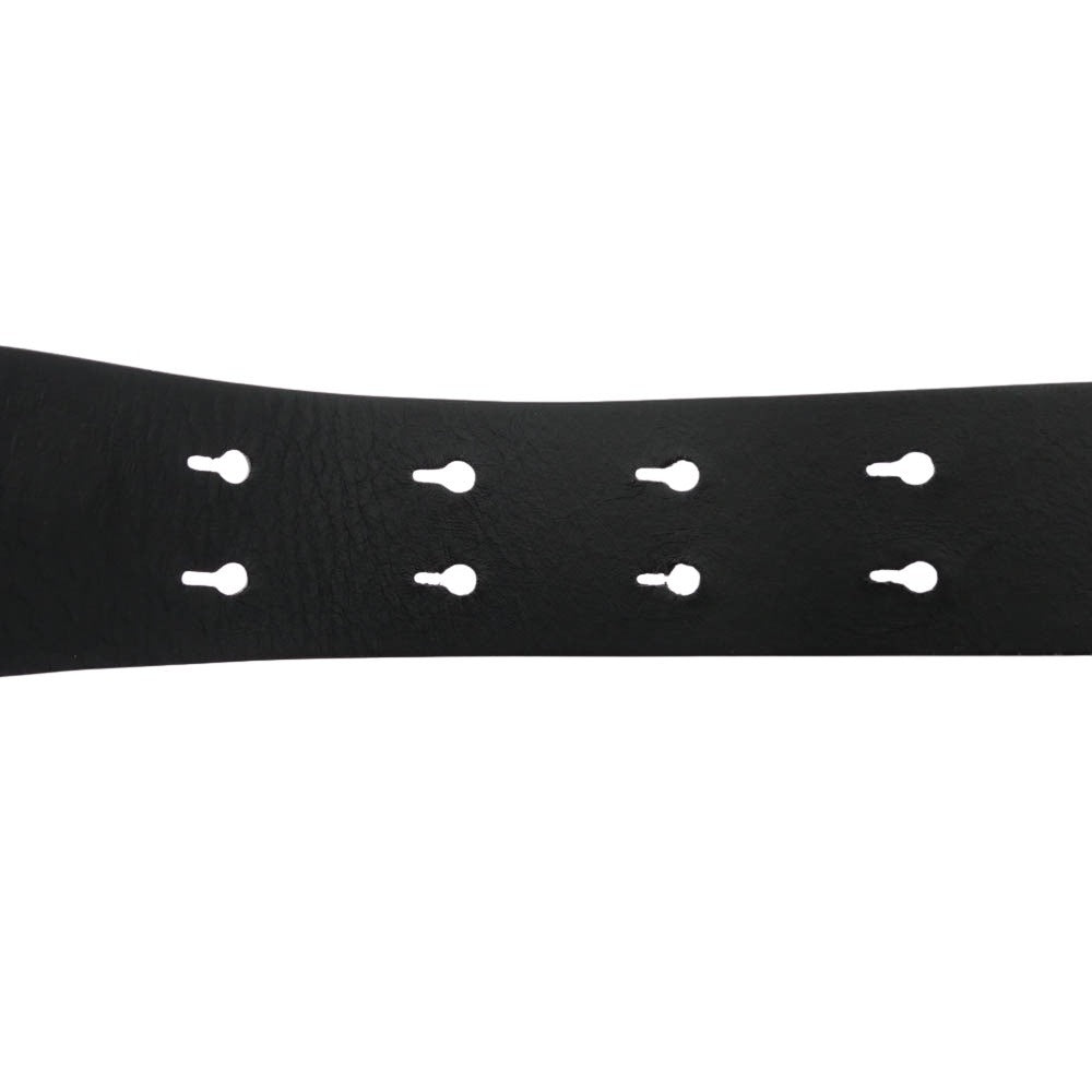 BURBERRY バーバリー ダブルロック レザー ベルト ブラック系【中古】