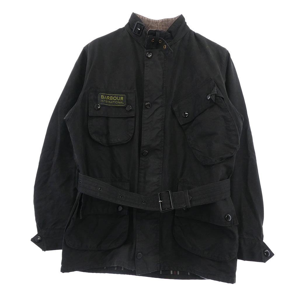 Barbour ビデイル オイルドジャケット ブラック 黒 3ワラント 古着 Barbour（バブアー） ビデイル ワックスジャケット ユニセックス