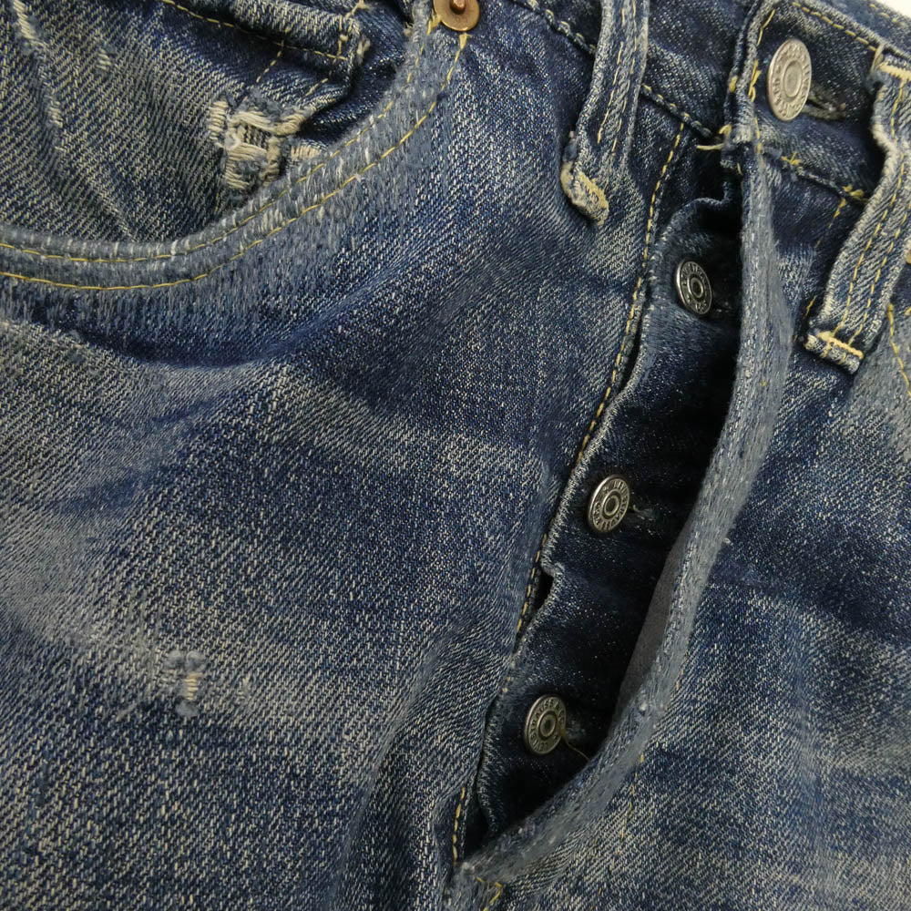 Levi's リーバイス 40s S501XX 大戦モデル 片面タブ WWII デニム パンツ インディゴブルー系【中古】