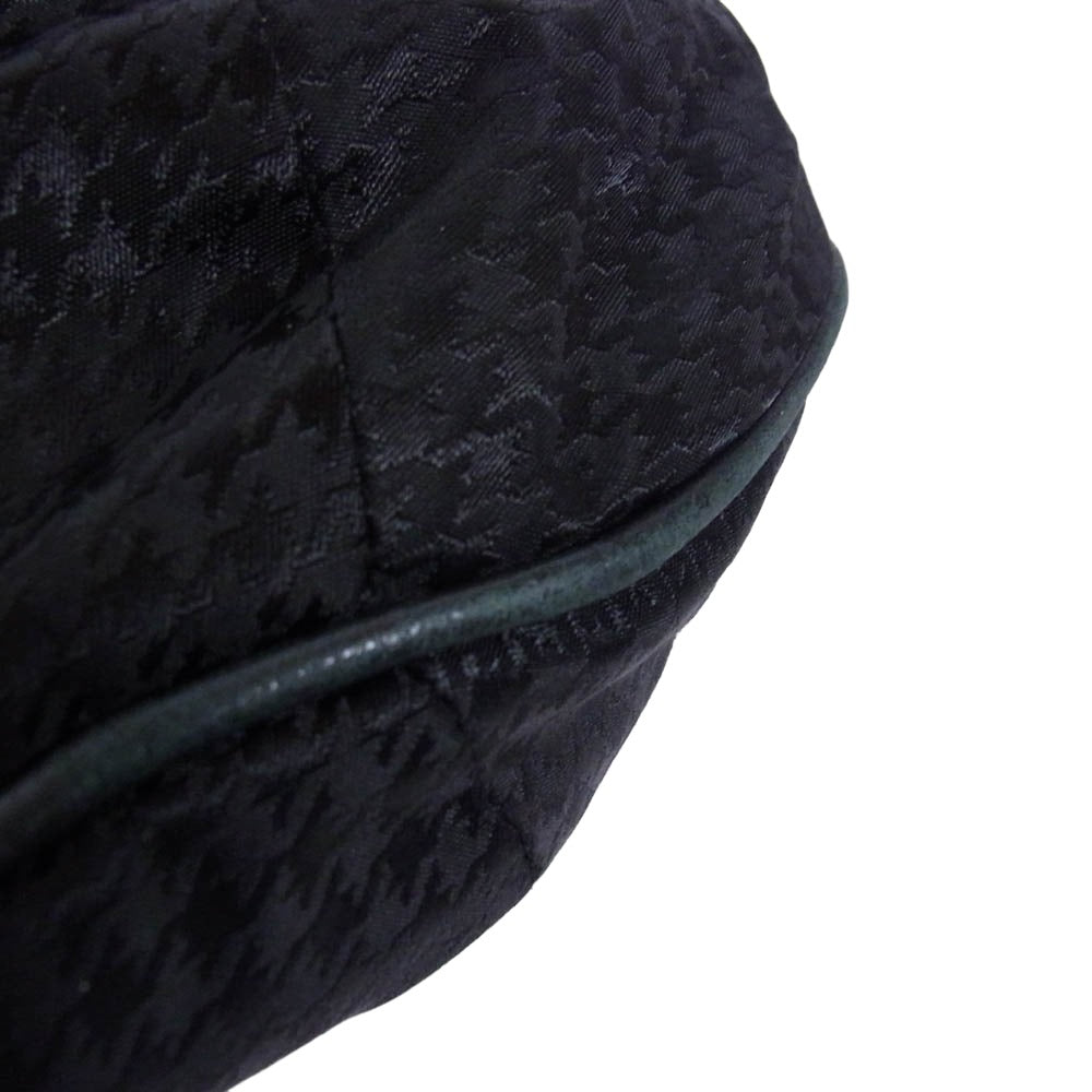 Orobianco オロビアンコ イタリア製 千鳥格子柄 トートバッグ ショルダーバッグ ブラック系【中古】