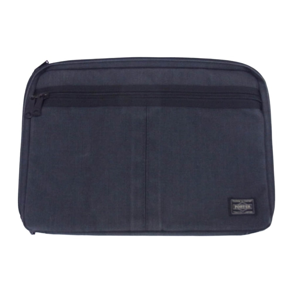PORTER ポーター クラッチバッグ PCケース ブリーフケース グレー系【中古】