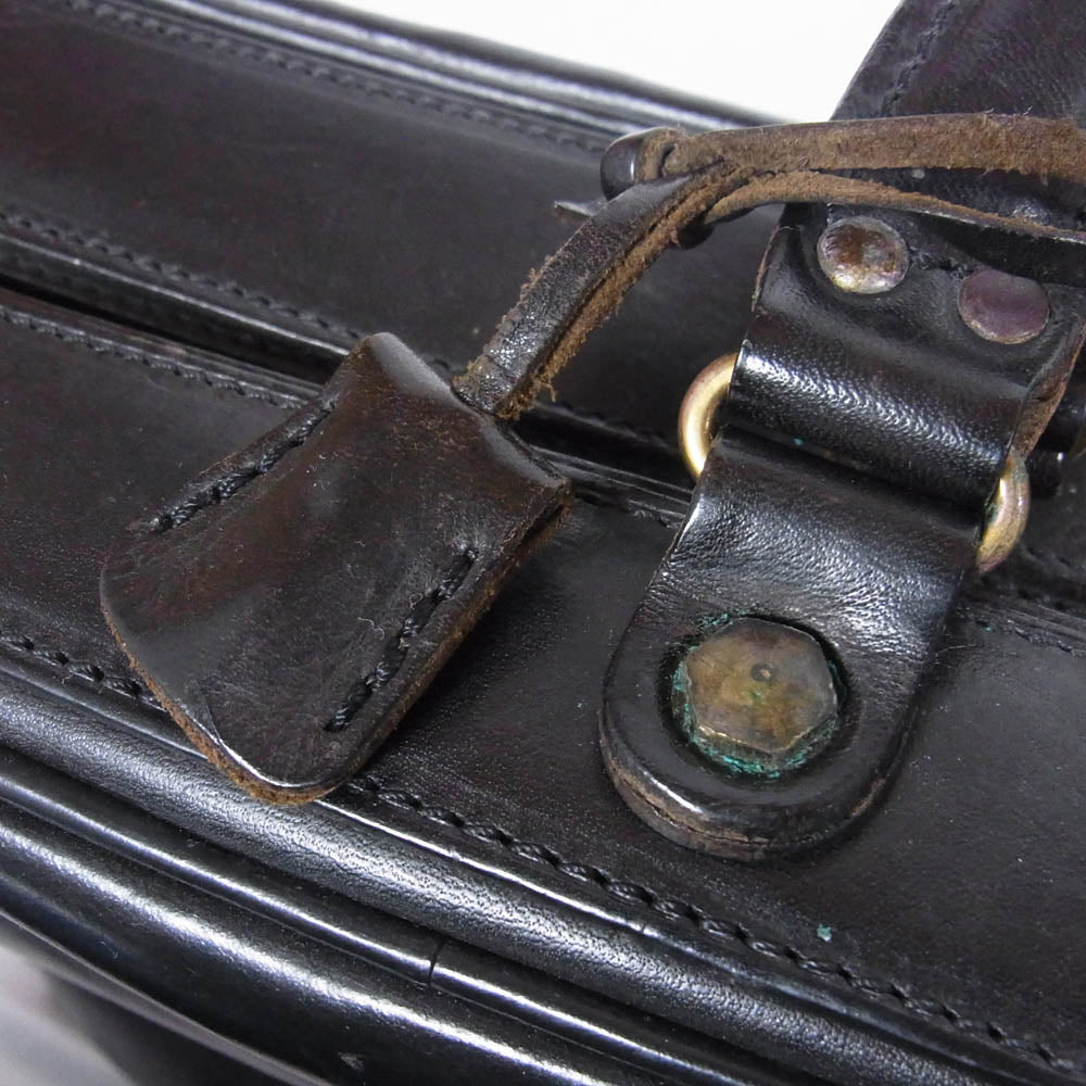 Felisi フェリージ 20162 オール レザー トランクケース ビジネスバッグ トラベルバッグ ブラック系【中古】