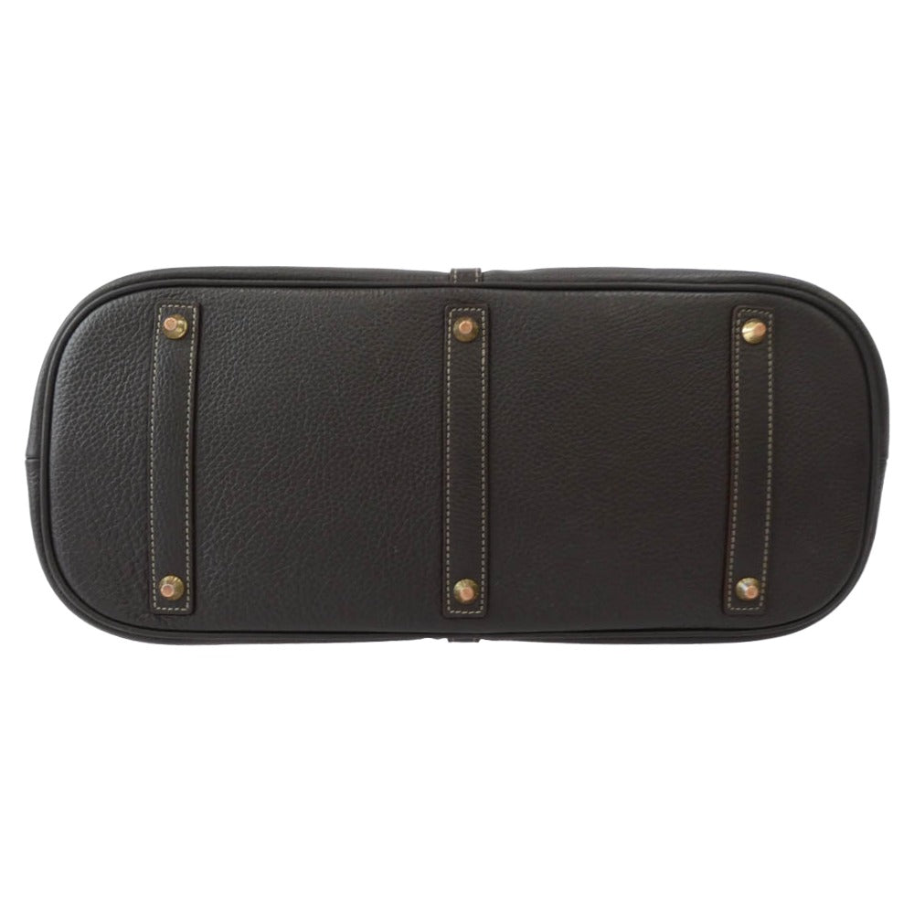 アカーテ イタリア製 KAUS カウス シュリンクレザー トートバッグ レザーバッグ ブラウン系【中古】