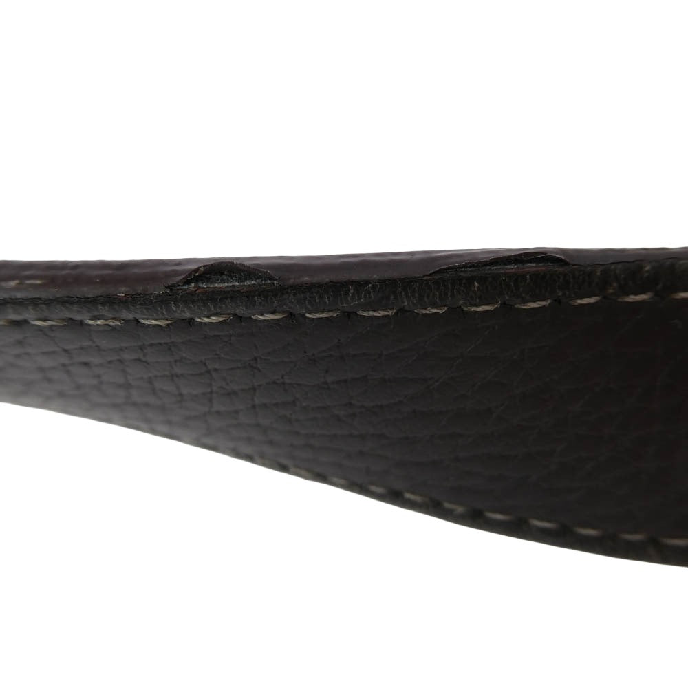 アカーテ イタリア製 KAUS カウス シュリンクレザー トートバッグ レザーバッグ ブラウン系【中古】