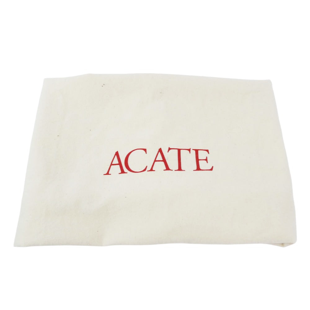 アカーテ イタリア製 KAUS カウス シュリンクレザー トートバッグ レザーバッグ ブラウン系【中古】