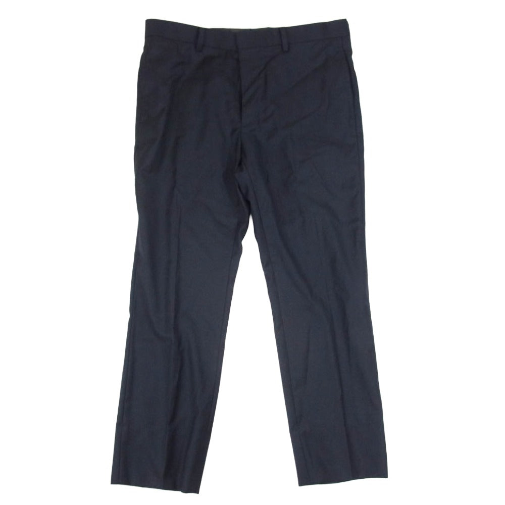 WACKO MARIA ワコマリア Loro Piana ロロピアーナ Loro Piana ロロピアーナ生地 FOUR SEASONS スラックスパンツ ネイビー系 M【中古】