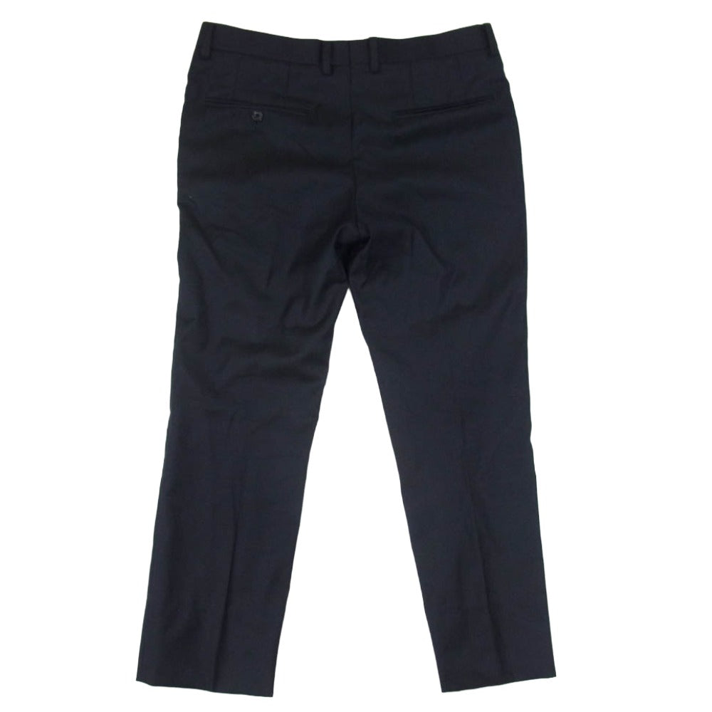 WACKO MARIA ワコマリア Loro Piana ロロピアーナ Loro Piana ロロピアーナ生地 FOUR SEASONS スラックスパンツ ネイビー系 M【中古】