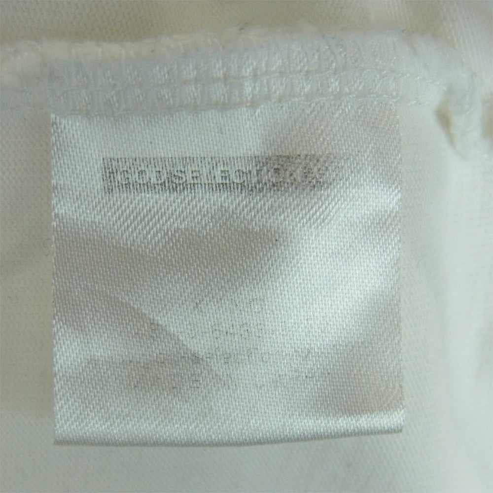 GOD SELECTION XXX ゴッドセレクション 20SS GX-S20-ST-17 LADY GAGA レディーガガ フォト プリント 半袖 Tシャツ オフホワイト系 XL【中古】