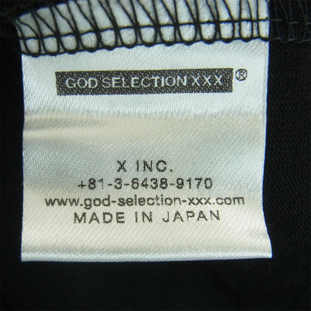 GOD SELECTION XXX ゴッドセレクション 20SS GX-S20-ST-17 LADY GAGA レディーガガ フォト プリント 半袖 Tシャツ ブラック系 L【美品】【中古】