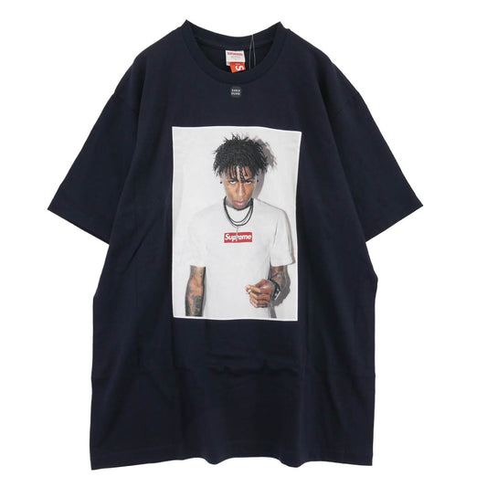 Supreme シュプリーム 23AW NBA Youngboy Tee ヤングボーイ 半袖 Tシャツ ネイビー ネイビー系 L【極上美品】【中古】