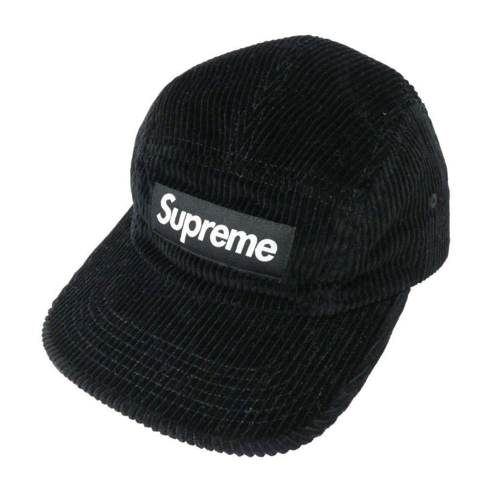 Supreme シュプリーム 24AW Corduroy Camp Cap Black コーデュロイ キャンプ キャップ ブラック 帽子 ブラック系【中古】