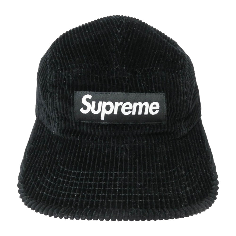 Supreme シュプリーム 24AW Corduroy Camp Cap Black コーデュロイ