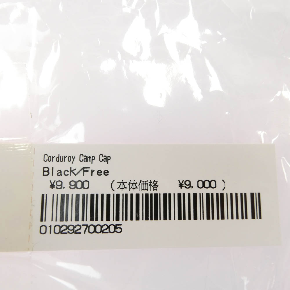Supreme シュプリーム 24AW Corduroy Camp Cap Black コーデュロイ キャンプ キャップ ブラック 帽子 ブラック系【中古】