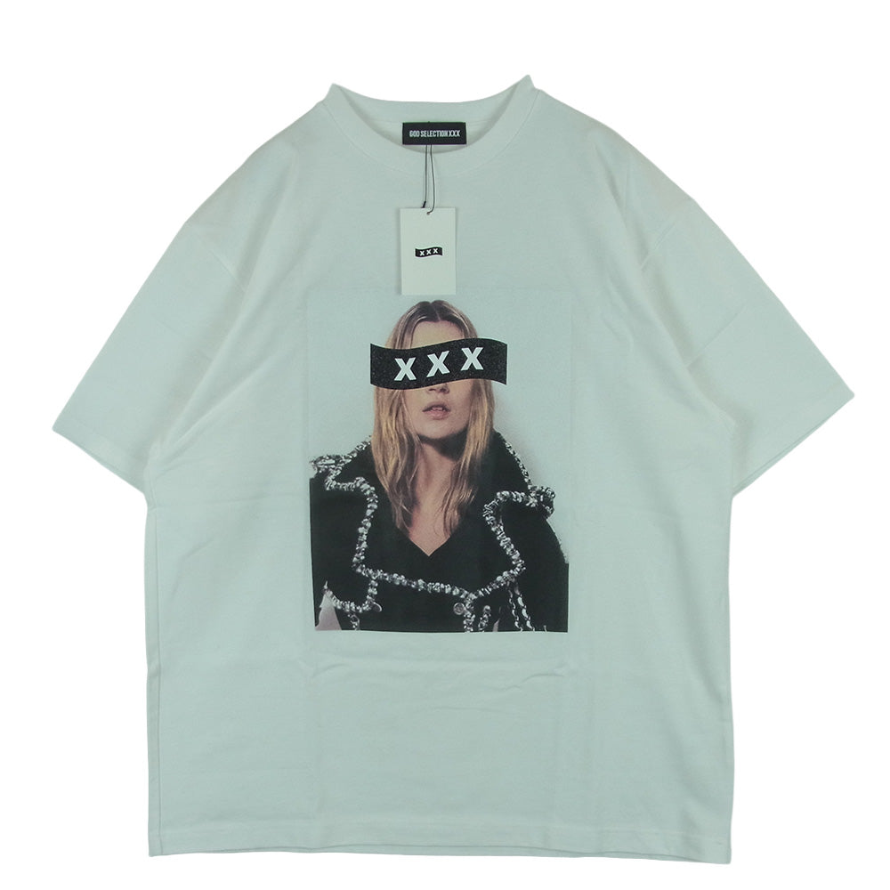GOD SELECTION XXX ゴッドセレクション FRAGMENT DESIGN フラグメントデザイン 23SS GX-S23-10ST-02 10周年 フォトプリント 半袖 Tシャツ ホワイト系 L【極上美品】【中古】