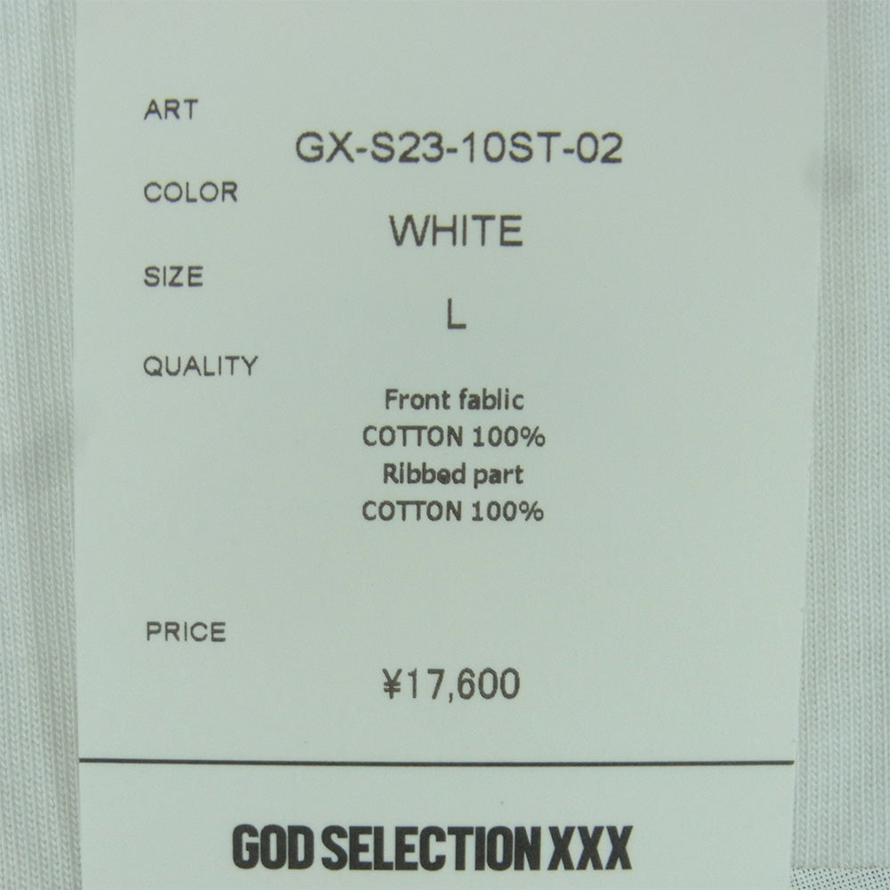 GOD SELECTION XXX ゴッドセレクション FRAGMENT DESIGN フラグメントデザイン 23SS GX-S23-10ST-02 10周年 フォトプリント 半袖 Tシャツ ホワイト系 L【極上美品】【中古】