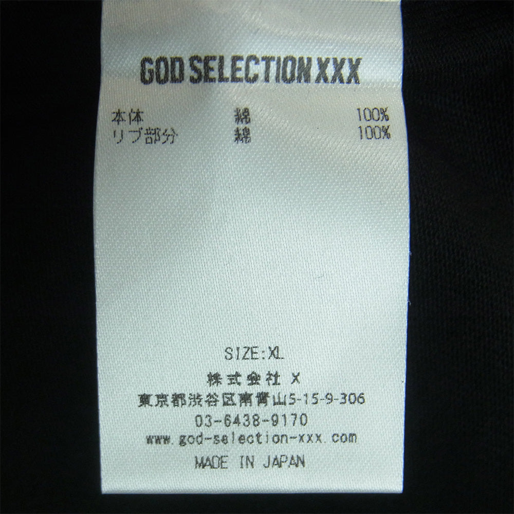 GOD SELECTION XXX ゴッドセレクション 23SS GX-S23-10ST-02 10周年 フォトプリント 半袖 Tシャツ ブラック系 XL【極上美品】【中古】