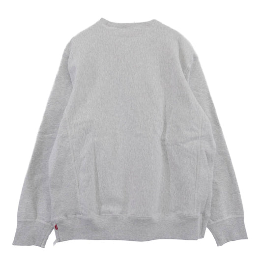 Supreme シュプリーム 18AW Box Logo Crewneck ボックスロゴ クルーネック スウェット トレーナー ライトグレー系 L【美品】【中古】