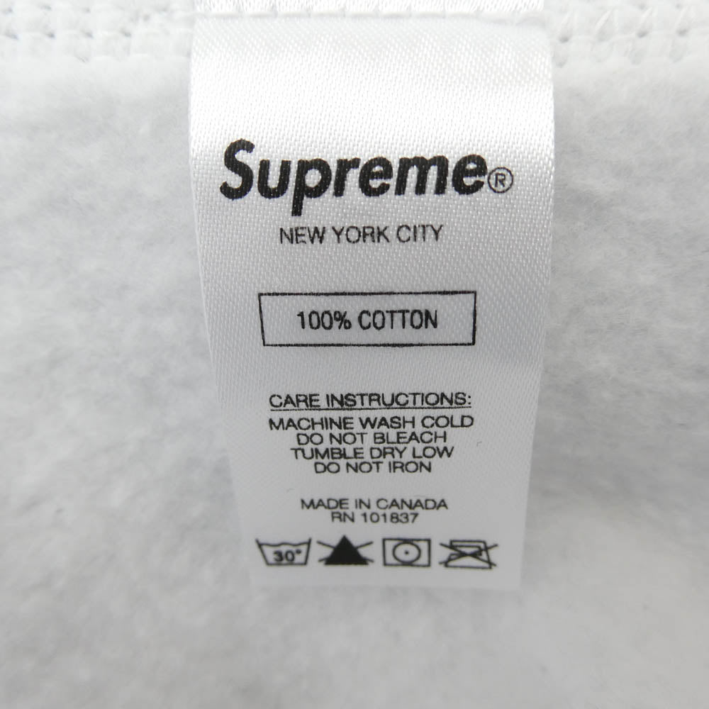 Supreme シュプリーム 18AW Box Logo Crewneck ボックスロゴ クルーネック スウェット トレーナー ライトグレー系 L【美品】【中古】