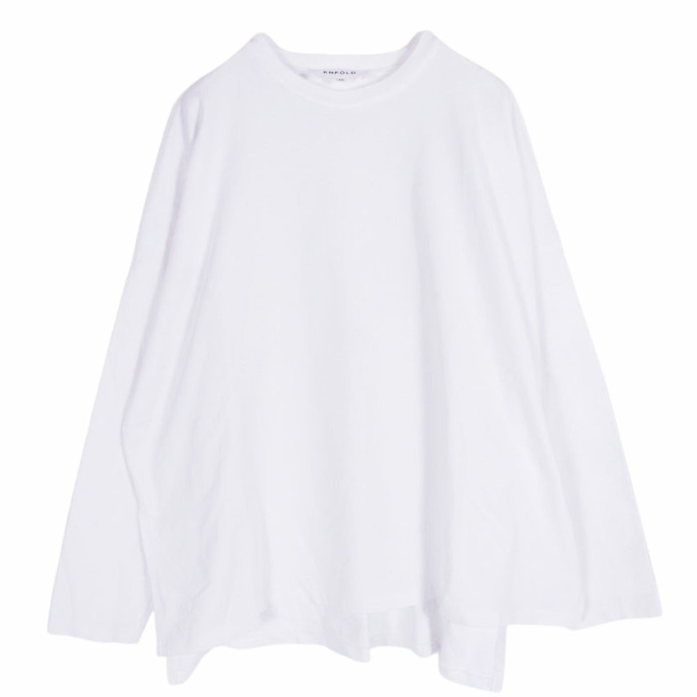ENFOLD エンフォルド 23SS 300GS280-0810 23SS LONG SLEEVE T-SHIRT LONG SLEEVE T-SHIRT ロングスリーブ 長袖 Tシャツ カットソー ホワイト ホワイト系 38【中古】