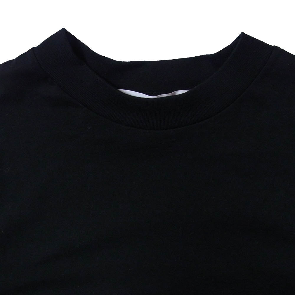 トーガ 25SS TV251-JK330 Cotton jersey S/S スリーブ異素材切替 オーバーサイズ 半袖 Tシャツ カットソー ネイビー系 46【美品】【中古】