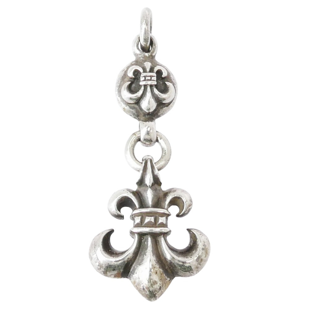 CHROME HEARTS クロムハーツ（原本無） OLD 1BALL BS FLEUR オールド 1ボール BSフレア チャーム ペンダントトップ シルバー系【中古】