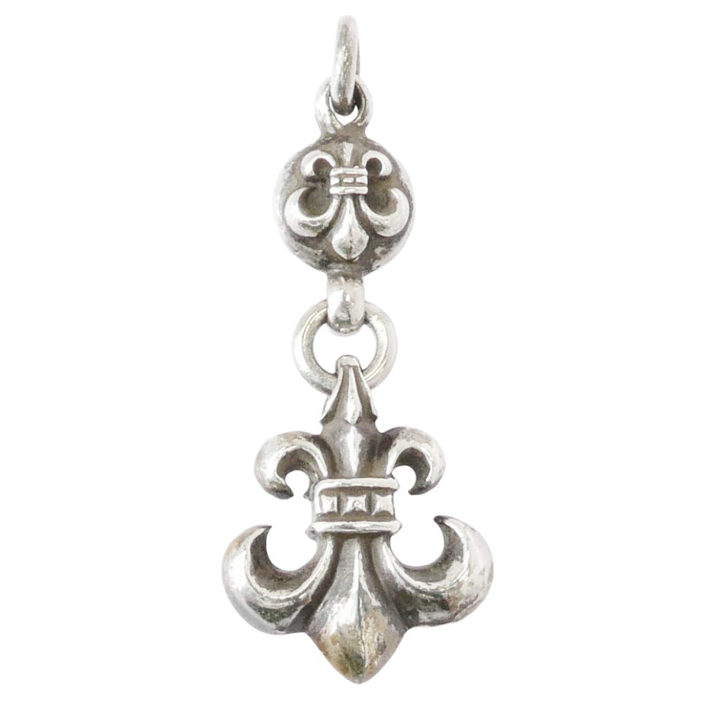 CHROME HEARTS クロムハーツ（原本無） OLD 1BALL BS FLEUR オールド 1ボール BSフレア チャーム ペンダントトップ シルバー系【中古】