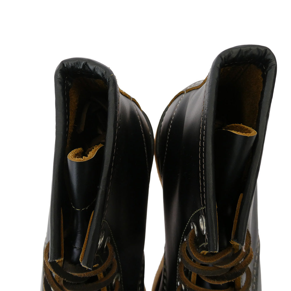 RED WING レッドウィング 9874 IRISH SETTER アイリッシュセッター ブラック クローンダイク 犬タグ 7ホール Uチップ モックトゥ 茶芯 ワーク ブーツ ブラック系 10 1/2 E【新古品】【未使用】【中古】