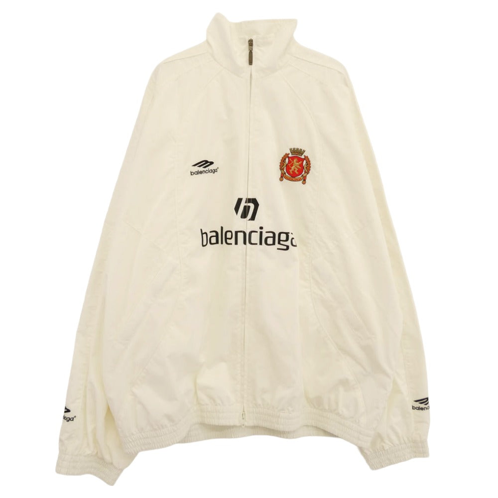 BALENCIAGA バレンシアガ 24SS 780884 TPQ38 Paris Track Jacket パリ トラック ジャケット ホワイト系 50【極上美品】【中古】