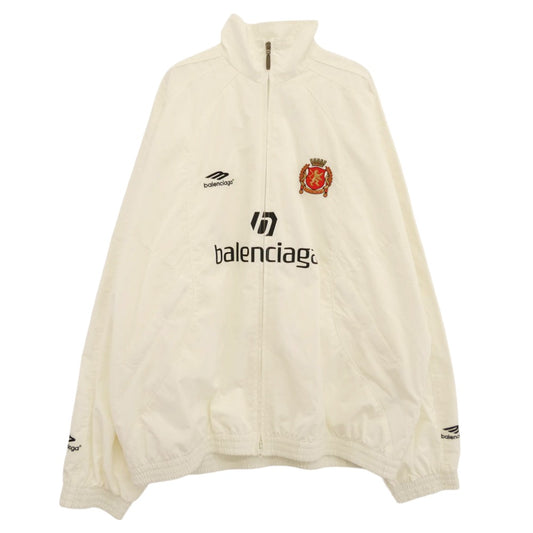 BALENCIAGA バレンシアガ 24SS 780884 TPQ38 Paris Track Jacket パリ トラック ジャケット ホワイト系 50【極上美品】【中古】