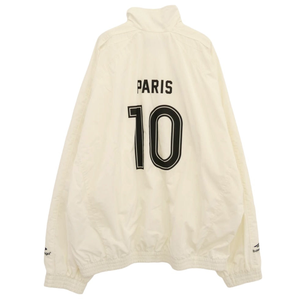 BALENCIAGA バレンシアガ 24SS 780884 TPQ38 Paris Track Jacket パリ トラック ジャケット ホワイト系 50【極上美品】【中古】