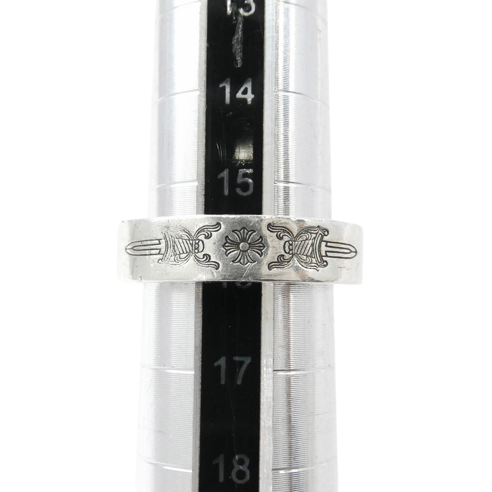 CHROME HEARTS クロムハーツ（原本無） 6mm SPACER DAGGER 6mm スペーサー ダガー リング シルバー系 JP約15.5号【中古】