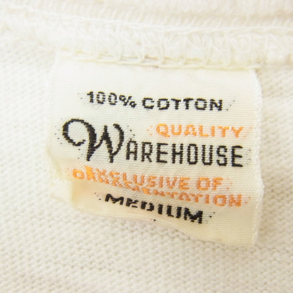 WAREHOUSE ウエアハウス × LEE リー フロントプリント Tシャツ 半袖カットソー オフホワイト系 M【中古】