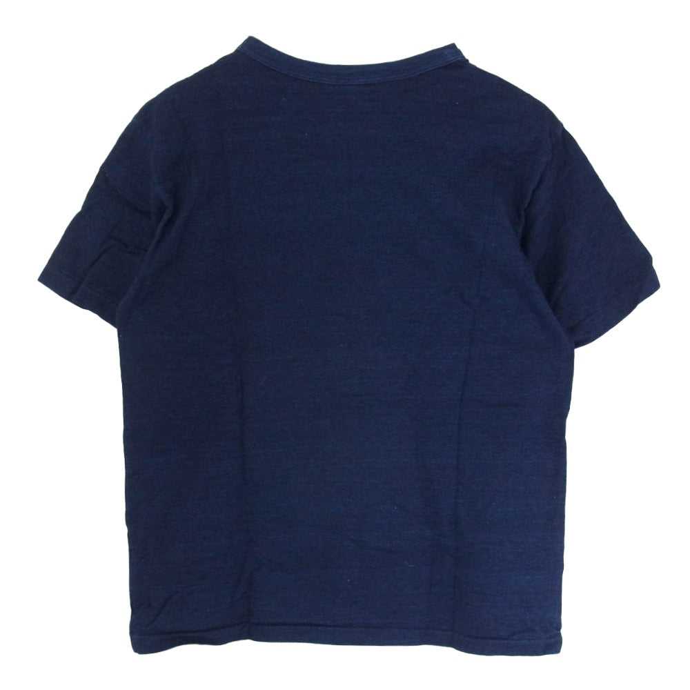 WAREHOUSE ウエアハウス INDIGO POCKET TEE インディゴ ポケット Tシャツ 半袖カットソー ネイビー系 M【中古】