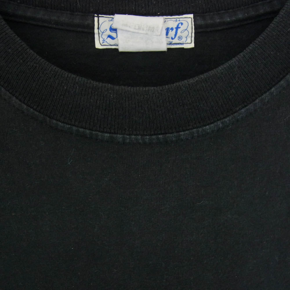 SUN SURF サンサーフ SS79350 PRINT T-SHIRTS MACINTOSH UKULELE バックプリント Tシャツ 半袖カットソー ブラック系 M【中古】
