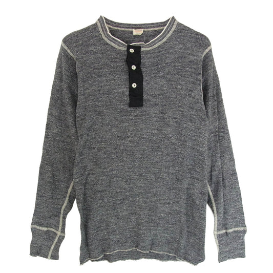 WAREHOUSE ウエアハウス ヘンリーネック 長袖カットソー ブラック系 M【中古】