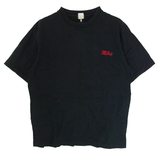 TAILOR TOYO テイラー東洋 バック 虎 刺繍 クルーネック コットン Tシャツ 半袖カットソー ブラック系 L【中古】