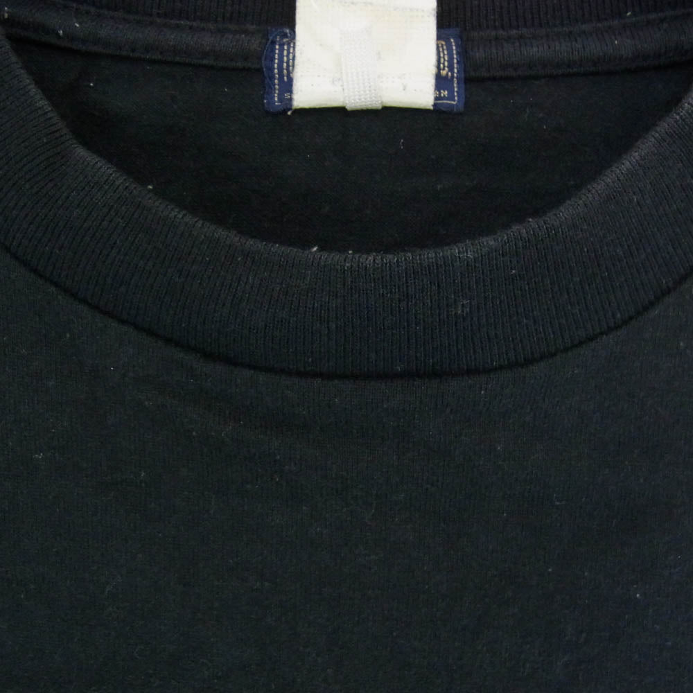 TAILOR TOYO テイラー東洋 バック 虎 刺繍 クルーネック コットン Tシャツ 半袖カットソー ブラック系 L【中古】