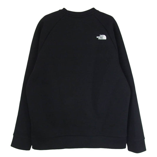 THE NORTH FACE ノースフェイス NT62386 Tech Air Sweat Crew テックエアー ラバーロゴ クルーネック スウェット ブラック系 XL【中古】