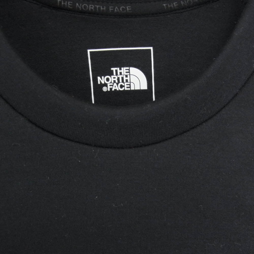 THE NORTH FACE ノースフェイス NT62386 Tech Air Sweat Crew テックエアー ラバーロゴ クルーネック スウェット ブラック系 XL【中古】