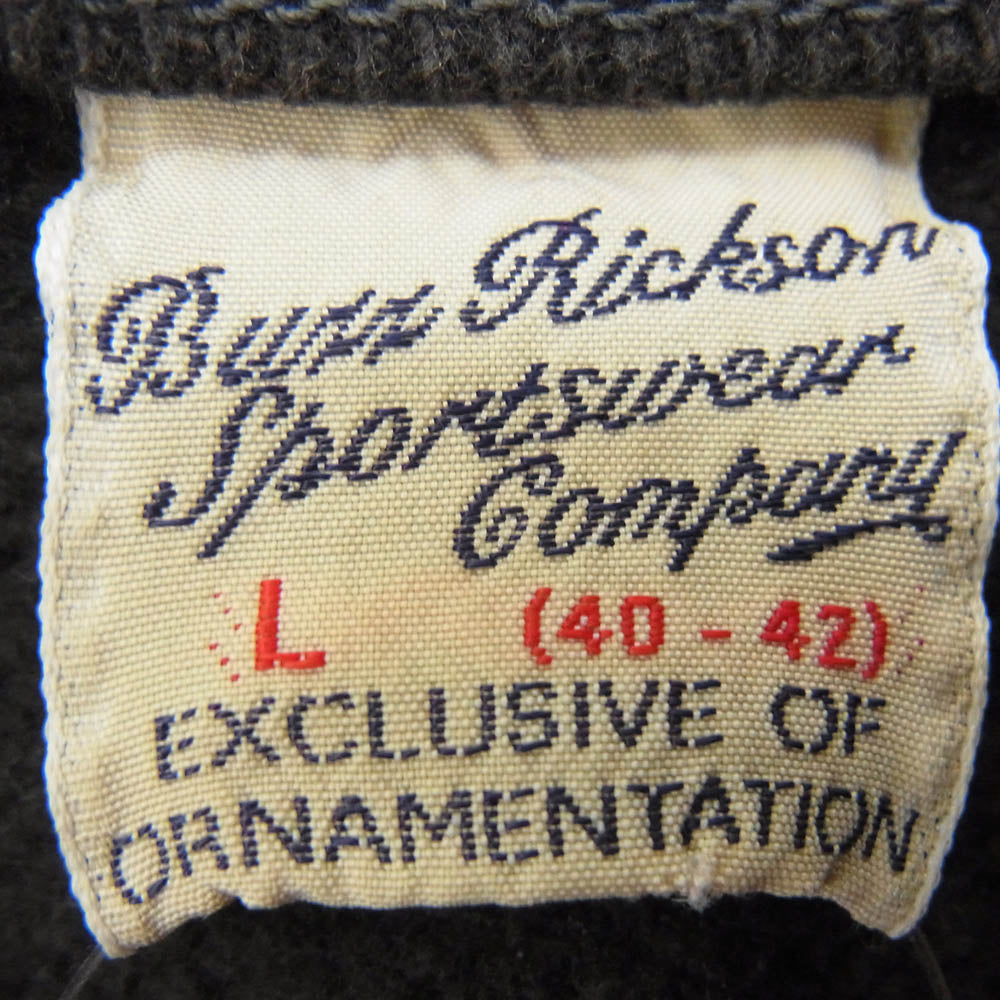 Buzz Rickson's バズリクソンズ U.S.AIR FORCE フロントプリント ラグランスリーブ スウェット ブラック系 L【中古】