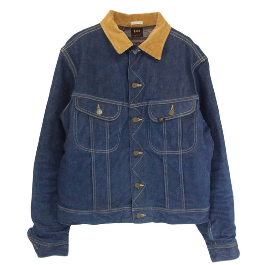 WAREHOUSE ウエアハウス 95747 × Lee リー 101-J ストームライダー コーデュロイ切替 デニム ジャケット 裏地ブランケット インディゴブルー系 42【中古】