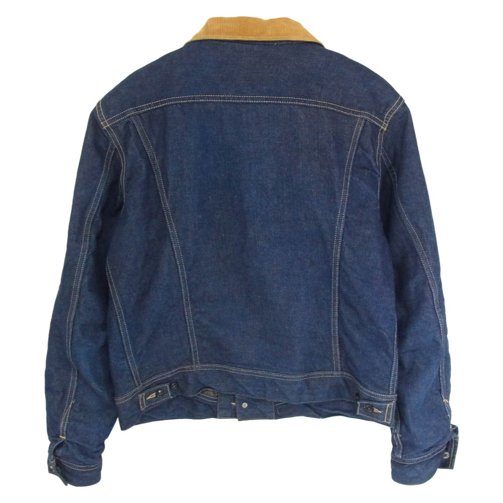 WAREHOUSE ウエアハウス 95747 × Lee リー 101-J ストームライダー コーデュロイ切替 デニム ジャケット 裏地ブランケット インディゴブルー系 42【中古】